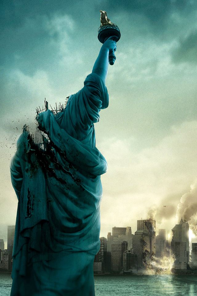 640x960 Statue of Liberty Destruction - city iPhone 4s Wallpaper