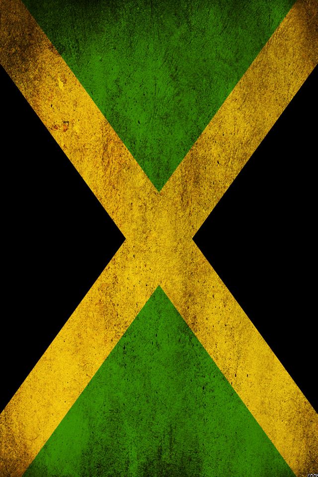 640x960 Jamaican Flag - black iPhone 4s Wallpaper