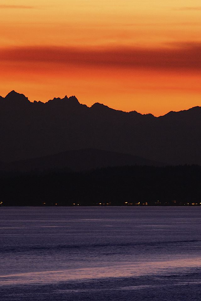 640x960 Orange Sunset - beautiful iPhone 4s Wallpaper