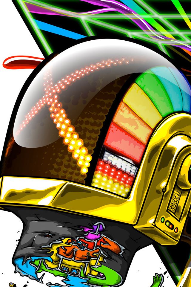 640x960 Daft Punk - daft iPhone 4s Wallpaper