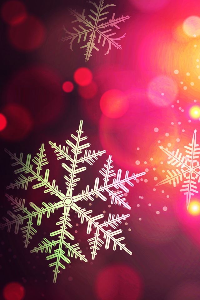 640x960 Christmas bokeh - white iPhone 4s Wallpaper