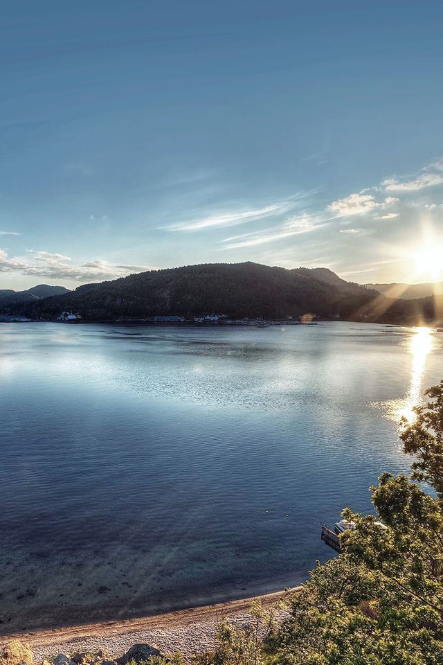 640x960 Lake peace great sundown -  iPhone 4s Wallpaper