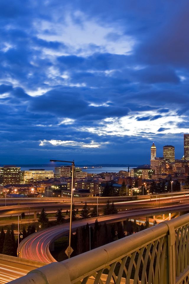 640x960 Overpass Scenery - town iPhone 4s Wallpaper