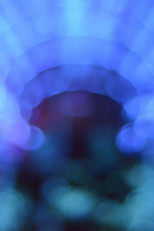 640x960 Bokeh light blue pattern background - black iPhone 4s Wallpaper