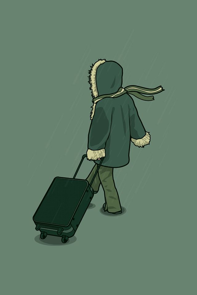 640x960 Lonely Traveller - lonely iPhone 4s Wallpaper