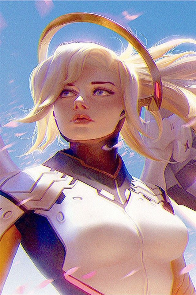 640x960 Anime girl - cyan iPhone 4s Wallpaper