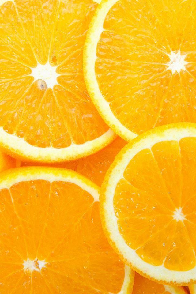 640x960 Orange Slices -  iPhone 4s Wallpaper