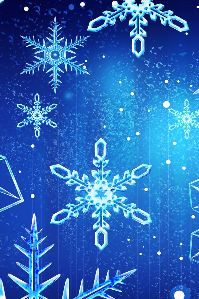640x960 Snow Flakes - snow iPhone 4s Wallpaper