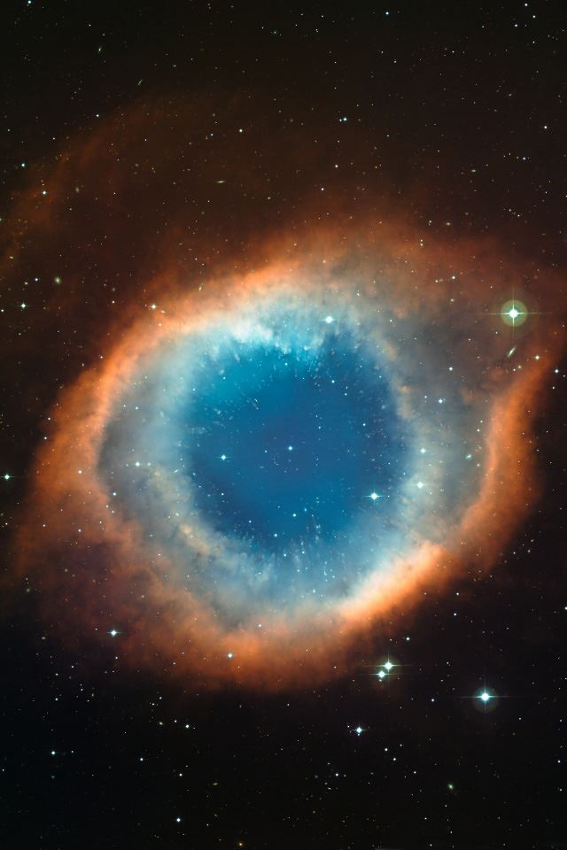 640x960 Helix nebula eye of god - orange iPhone 4s Wallpaper