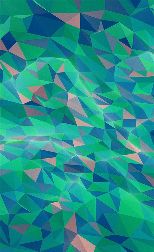 744x1216 Abstract poly art pattern green - pattern iPhone 4s Wallpaper