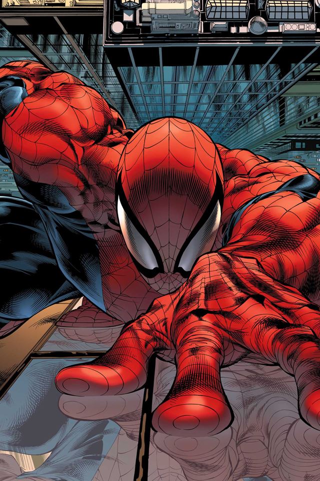 640x960 Spiderman - books iPhone 4s Wallpaper