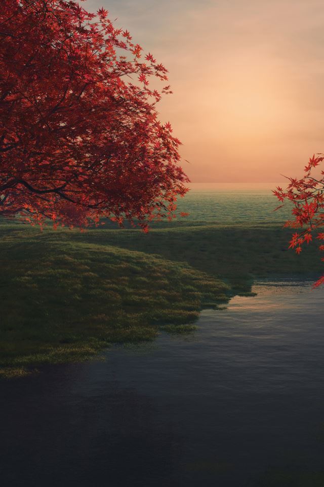 640x960 Hill Painting - paintings iPhone 4s Wallpaper