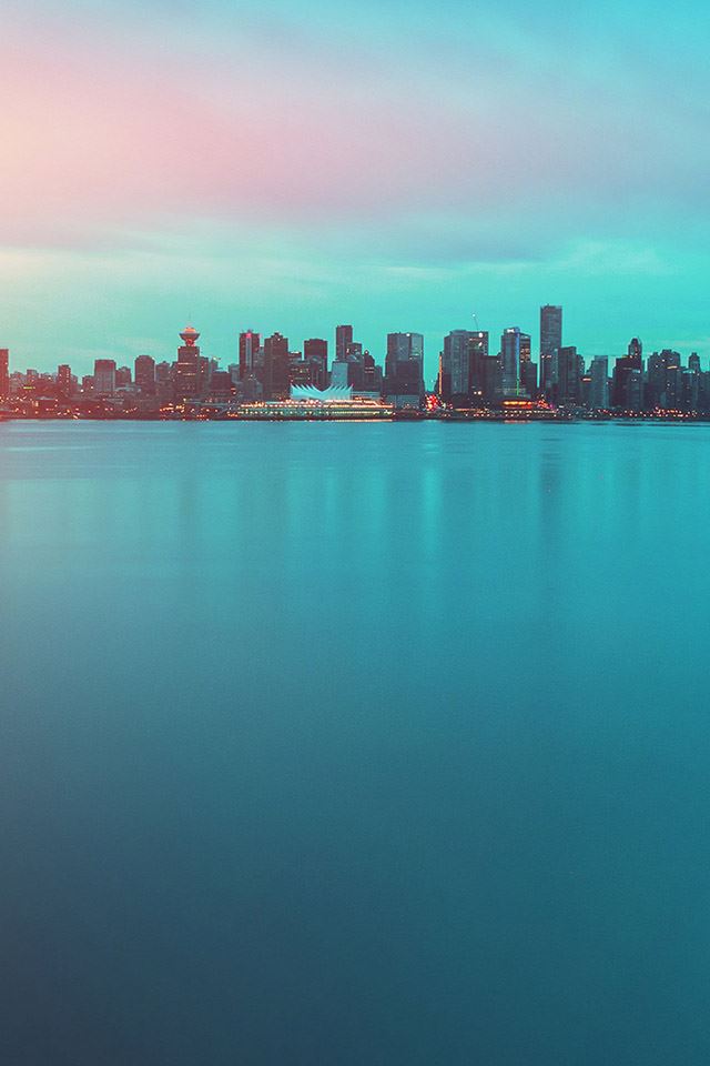 640x960 Lake city green flare - black iPhone 4s Wallpaper