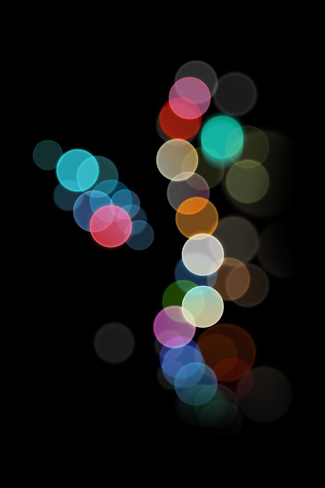 640x960 Abstract rainbow light - black iPhone 4s Wallpaper