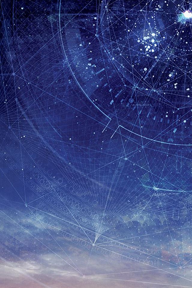 640x960 Digital space starry sky - white iPhone 4s Wallpaper