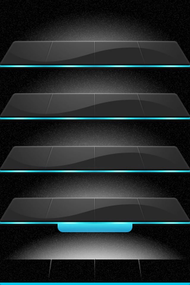 640x960 Glass Shelf - gray iPhone 4s Wallpaper