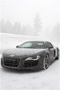 Audi R8 in Snow wallpaper