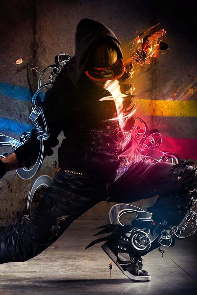 640x960 Abstract Dance - music iPhone 4s Wallpaper