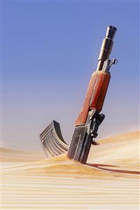 Gun in Desert wallpaper
