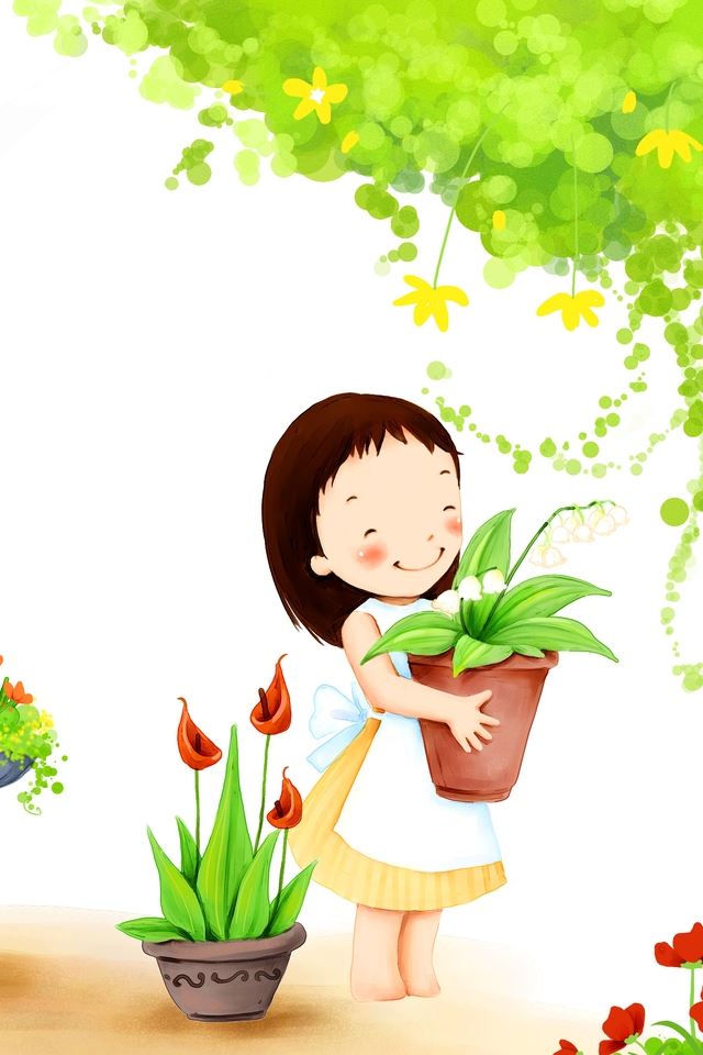 640x960 Liitle Girl Smiling - dream iPhone 4s Wallpaper