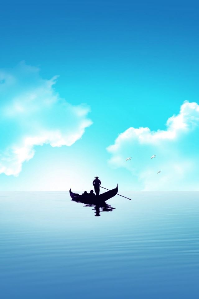 640x960 Boat on water - boat iPhone 4s Wallpaper