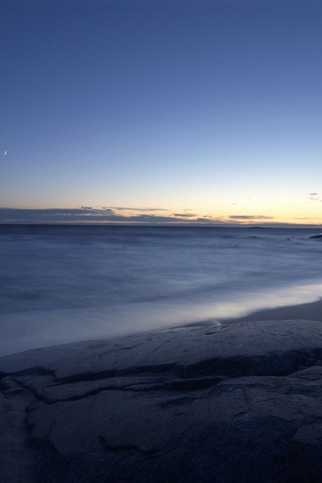 640x960 Seaside night  - seaside iPhone 4s Wallpaper