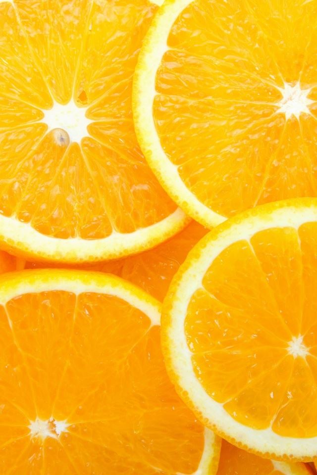 640x960 Sliced oranges -  iPhone 4s Wallpaper