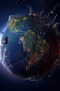 Digital world wallpaper