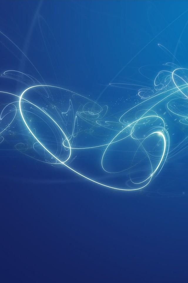 640x960 Heart twirl - blue iPhone 4s Wallpaper
