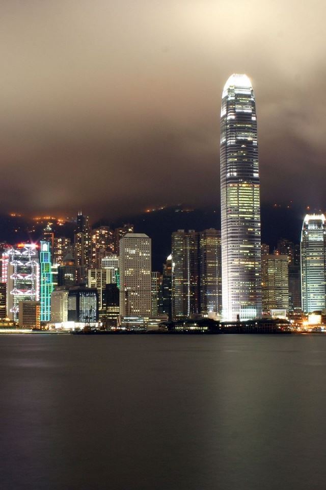 640x960 hong kong city scape - city iPhone 4s Wallpaper