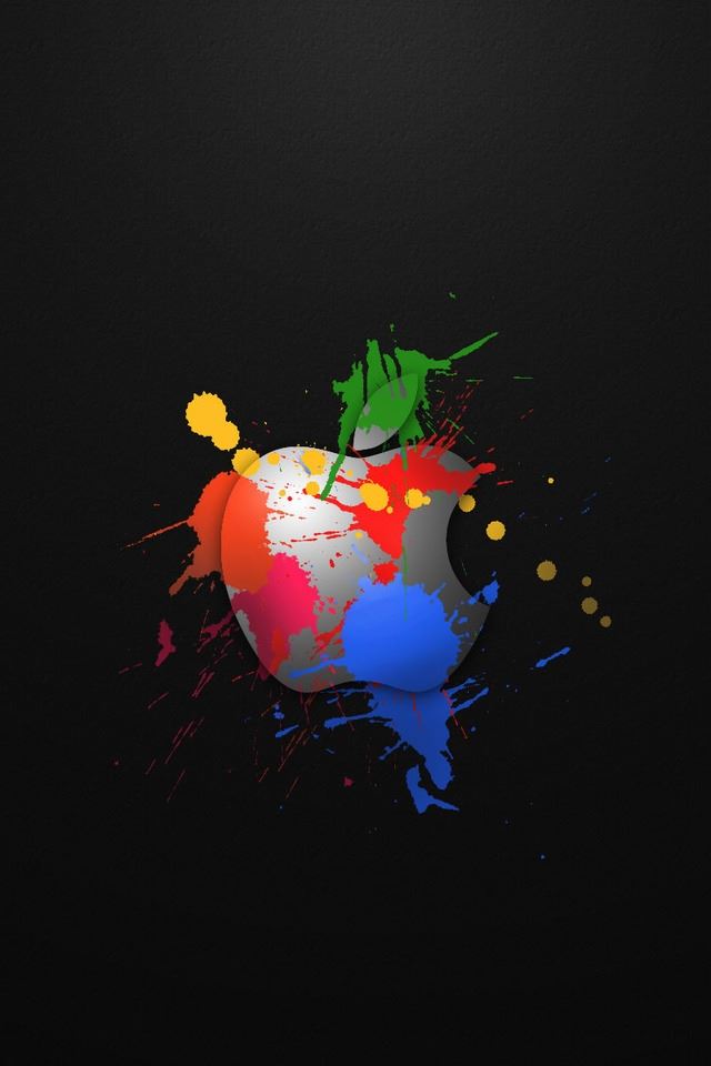 640x960 Apple In Colours -  iPhone 4s Wallpaper
