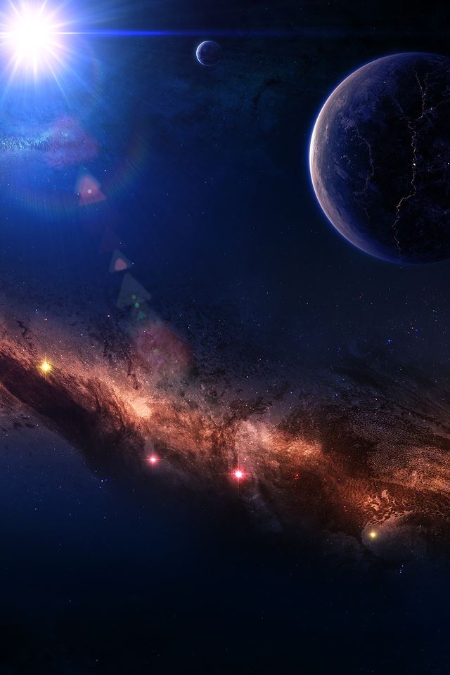 640x960 Around The World Space -  iPhone 4s Wallpaper