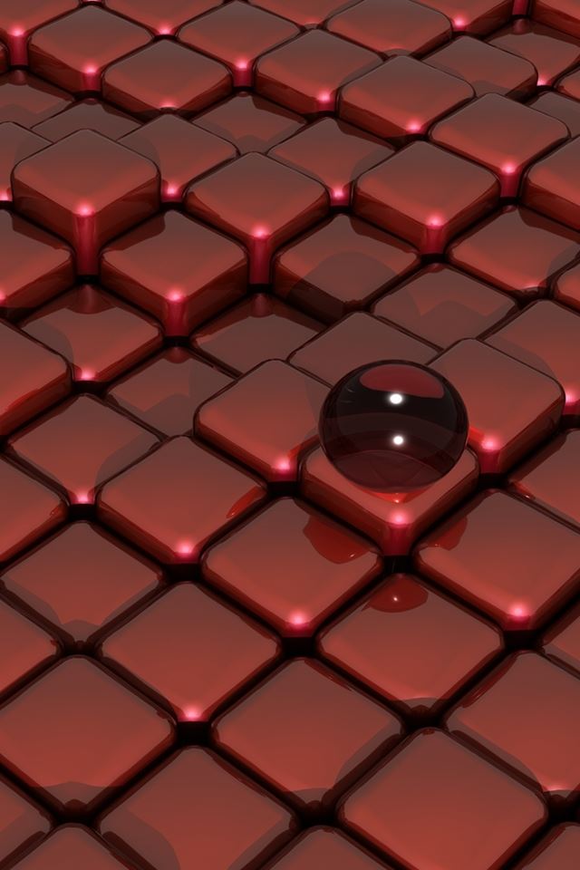 640x960 Red Glass On Box Floor - box iPhone 4s Wallpaper