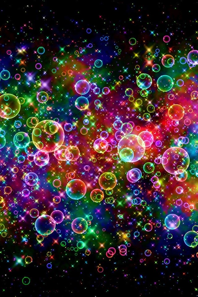 640x960 Colorful Bubbles - colorful iPhone 4s Wallpaper