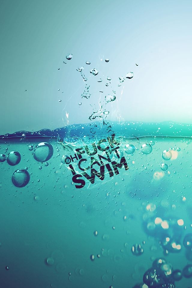 640x960 I Cant Swim - swim iPhone 4s Wallpaper