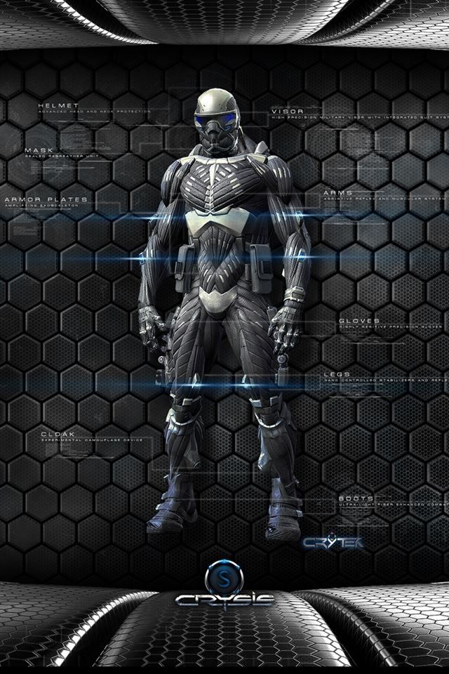 640x960 Crysis Character -  iPhone 4s Wallpaper