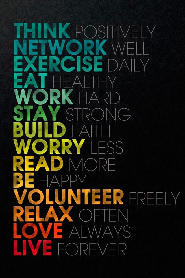 640x960 Think Positively - black iPhone 4s Wallpaper