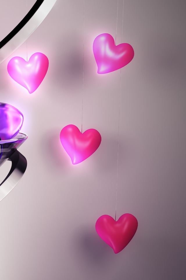 640x960 Lucky Hearts -  iPhone 4s Wallpaper
