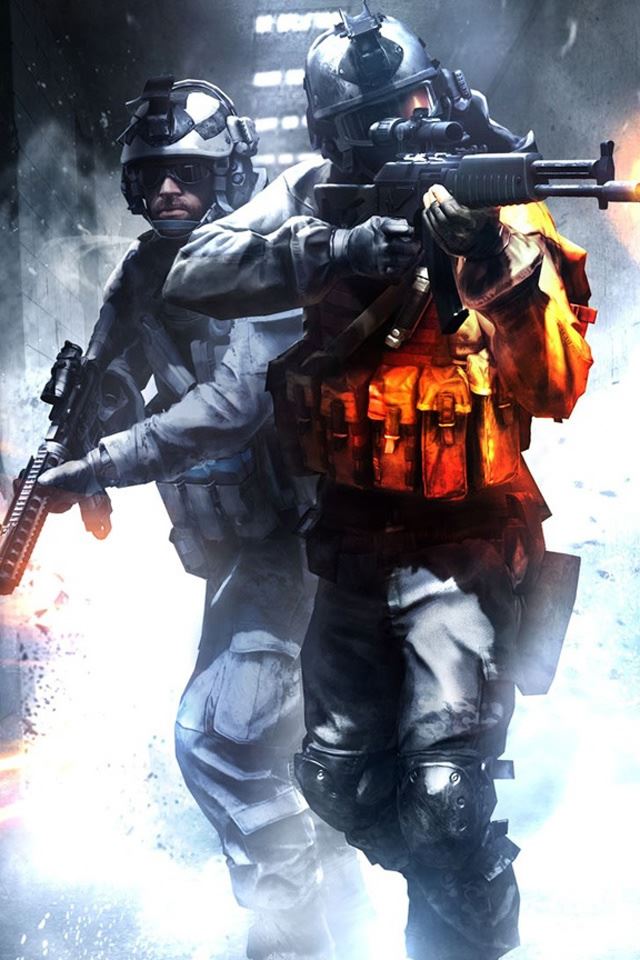 640x960 Battlefield - soldier iPhone 4s Wallpaper