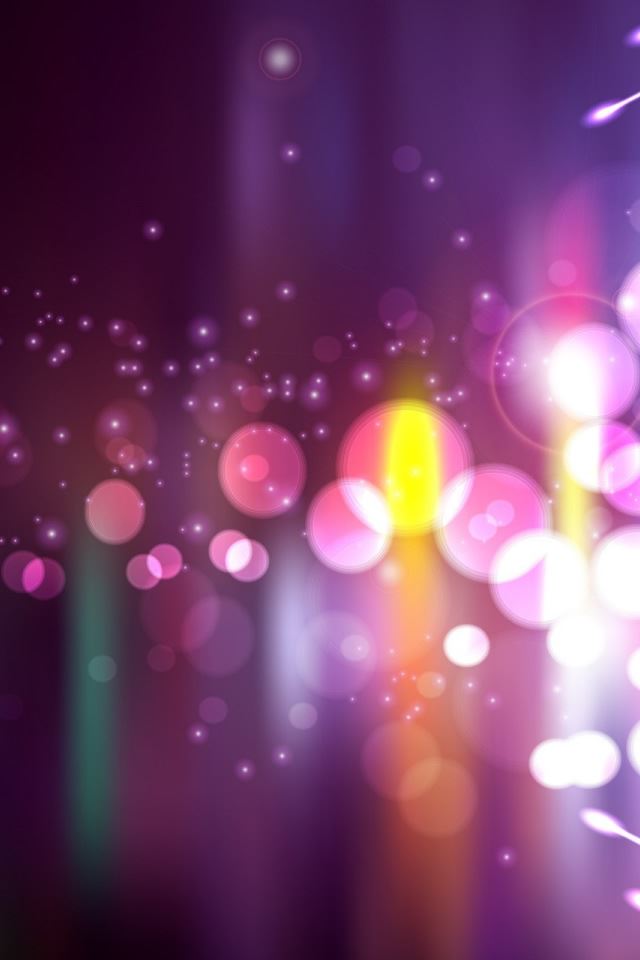 640x960 Purple Lights - roundness iPhone 4s Wallpaper