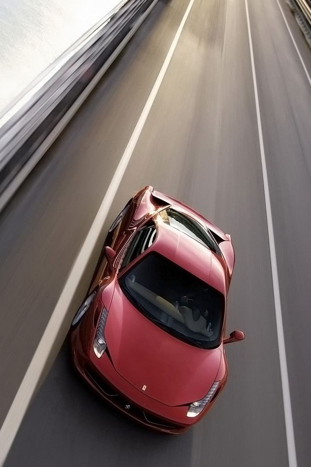 640x960 Ferrari 458 Italia 3 - speed iPhone 4s Wallpaper