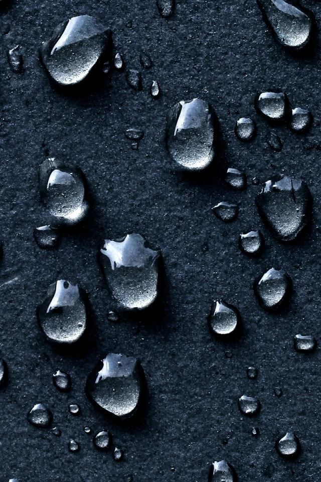 640x960 Water Drops Dark Background - drops iPhone 4s Wallpaper