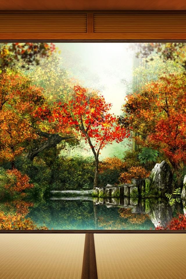 640x960 Autumn 7 - tree iPhone 4s Wallpaper