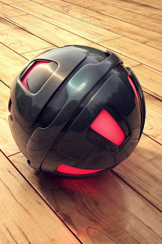 640x960 3D Sphere - floor iPhone 4s Wallpaper