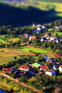Village Tilt Shift wallpaper