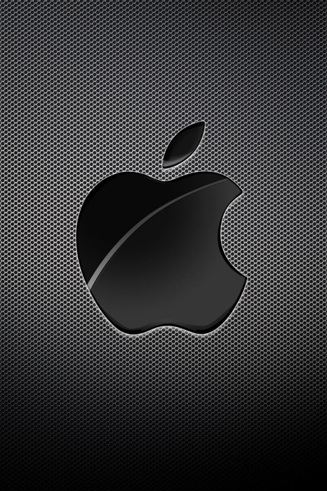 640x960 Apple Black Background - black iPhone 4s Wallpaper