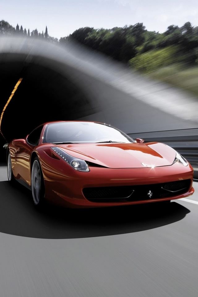 640x960 Ferrari 12 - tunnel iPhone 4s Wallpaper