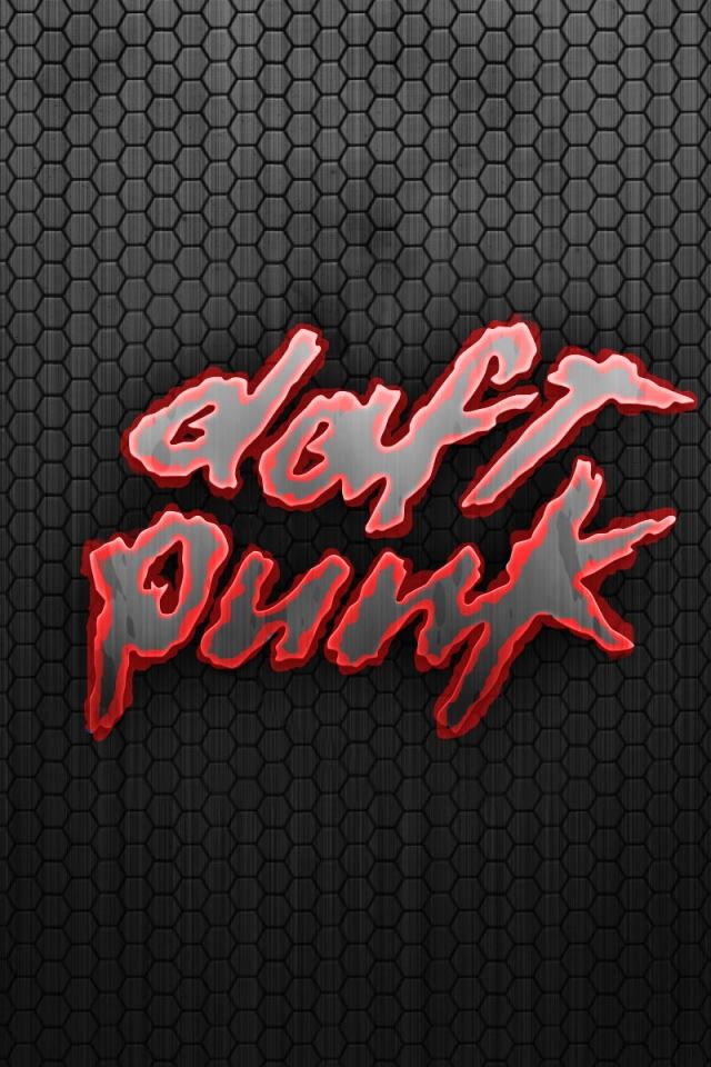 640x960 Daft Punk Logo Red - daft iPhone 4s Wallpaper