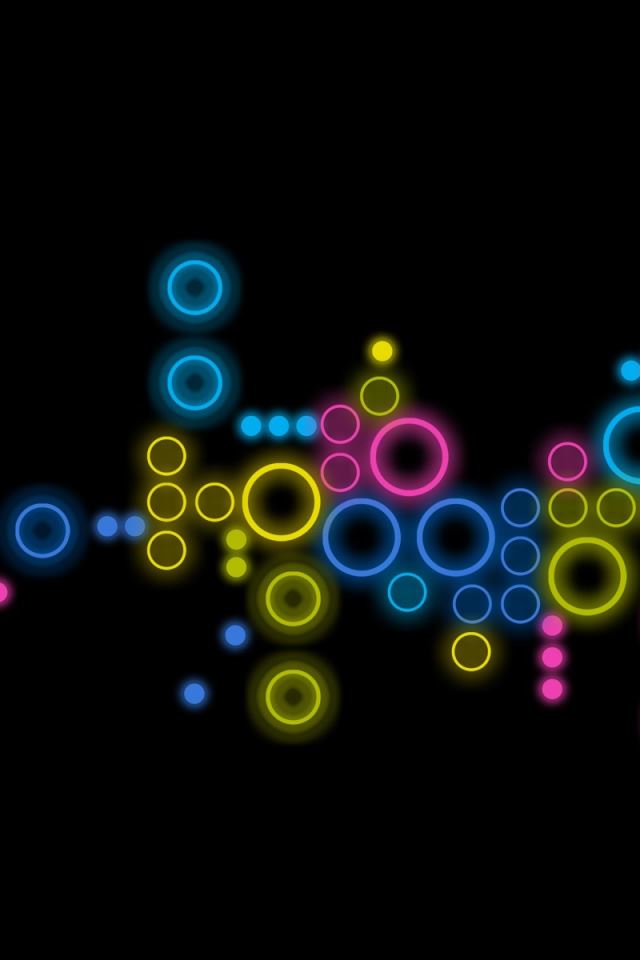 640x960 Contrast - circle iPhone 4s Wallpaper