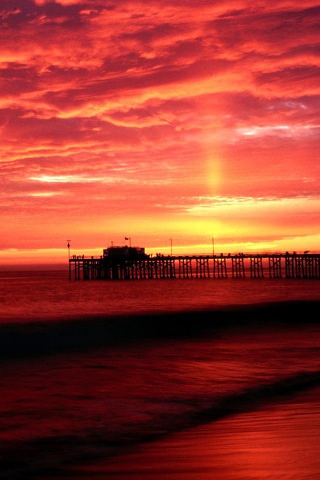 640x960 Balboa Pier California - pier iPhone 4s Wallpaper